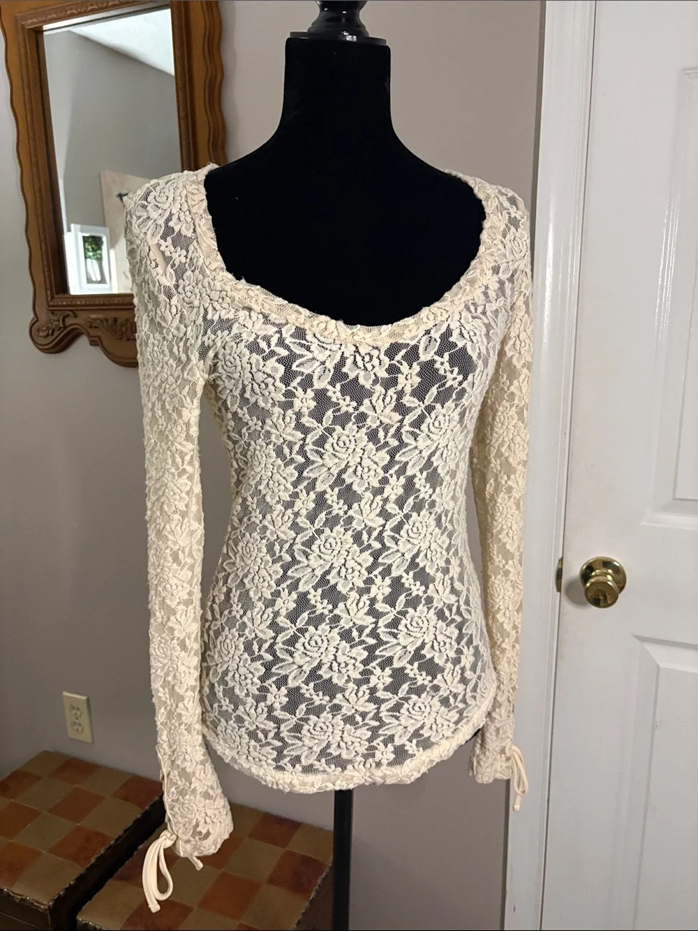 Anthropologie sheer floral